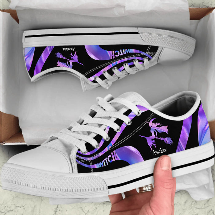 Personalized Witch Low Top Sneakers - Gift Idea For Witch Lovers - A7OWJ0