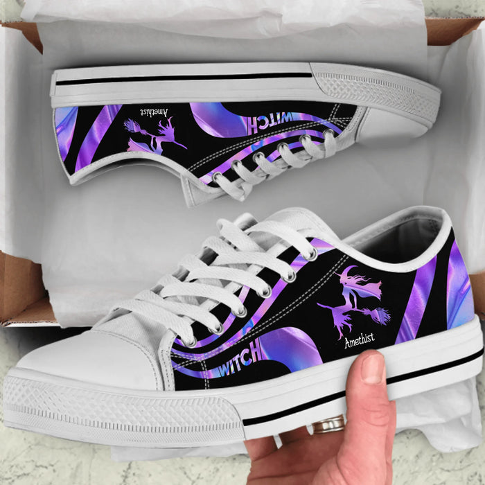 Personalized Witch Low Top Sneakers - Gift Idea For Witch Lovers - A7OWJ0