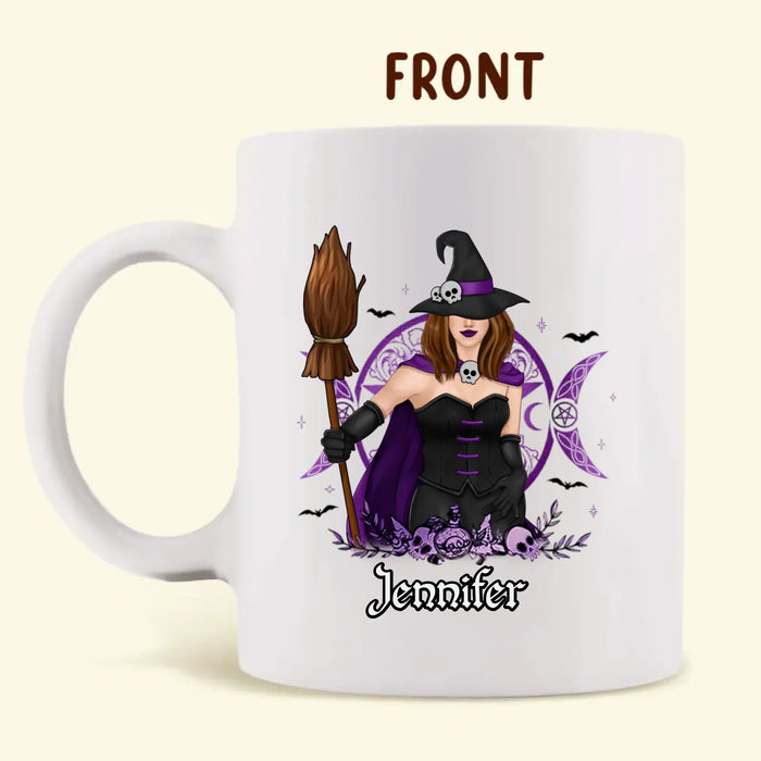 Personalized Witch Coffee Mug - Gift Idea For Witch - Don't Judge Me Until You've Flown A Mile On My Broom