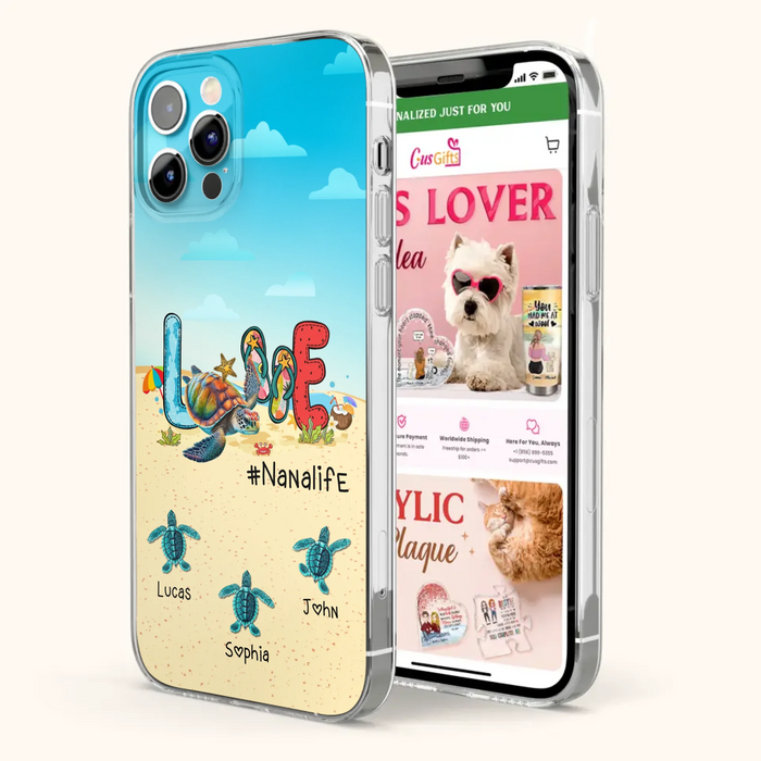 Custom Personalized Grandma Phone Case - Gift Idea For Grandma/ Mom - Case For iPhone/ Samsung - Nanalife