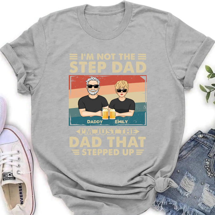 Personalized Step Dad Shirt/Sweater/Hoodie - Dad With Up To 4 Children - Father's Day Gift Idea For Step Dad
