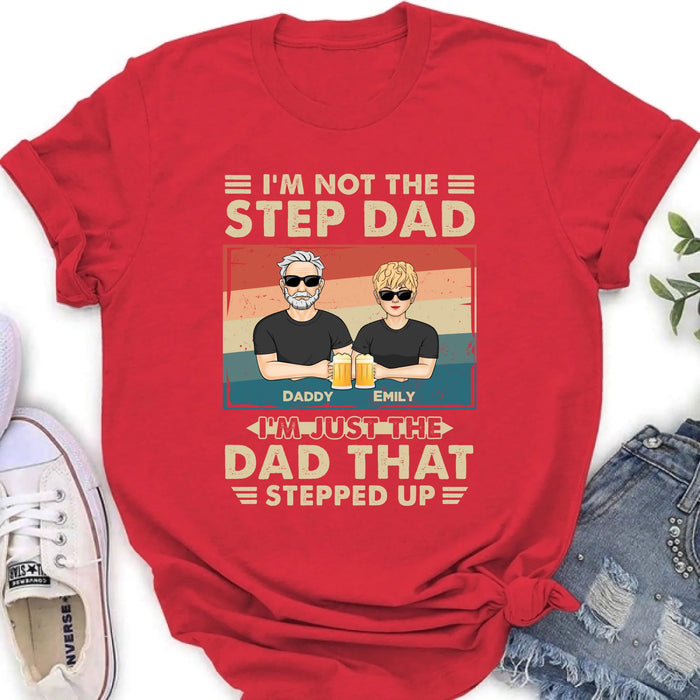 Personalized Step Dad Shirt/Sweater/Hoodie - Dad With Up To 4 Children - Father's Day Gift Idea For Step Dad