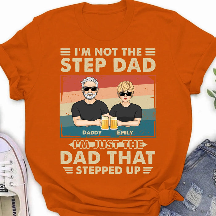 Personalized Step Dad Shirt/Sweater/Hoodie - Dad With Up To 4 Children - Father's Day Gift Idea For Step Dad