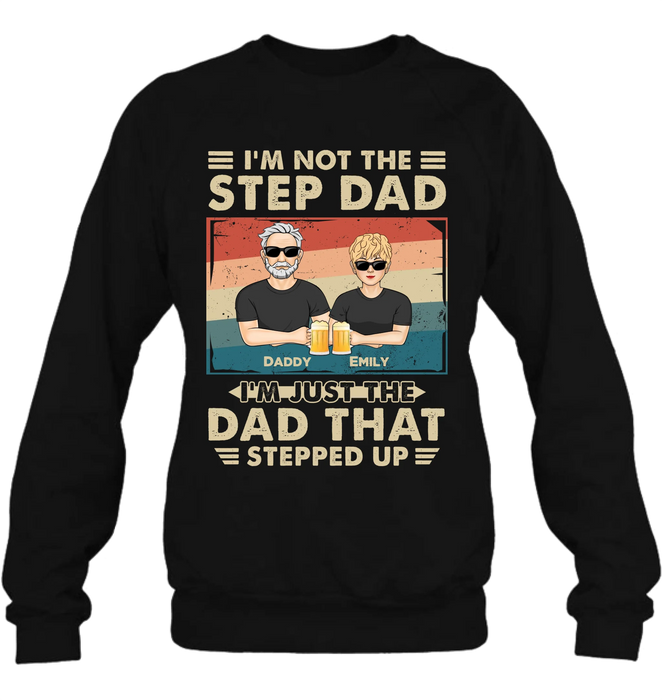 Personalized Step Dad Shirt/Sweater/Hoodie - Dad With Up To 4 Children - Father's Day Gift Idea For Step Dad