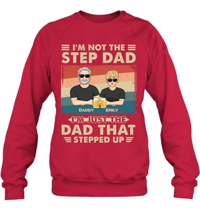 Personalized Step Dad Shirt/Sweater/Hoodie - Dad With Up To 4 Children - Father's Day Gift Idea For Step Dad