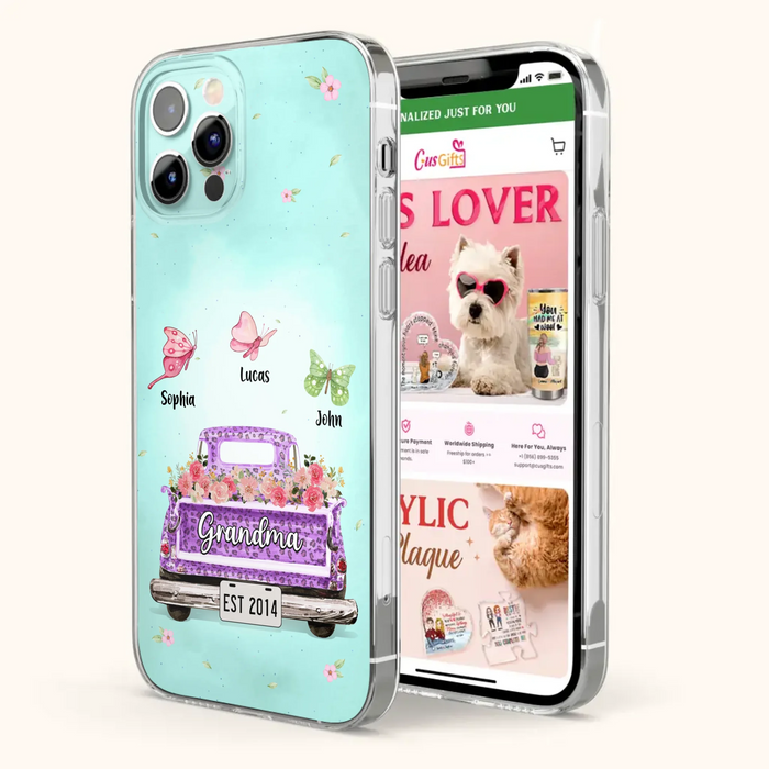 Custom Personalized Grandma Phone Case - Gift Idea For Grandma/ Mom - Case For iPhone/ Samsung