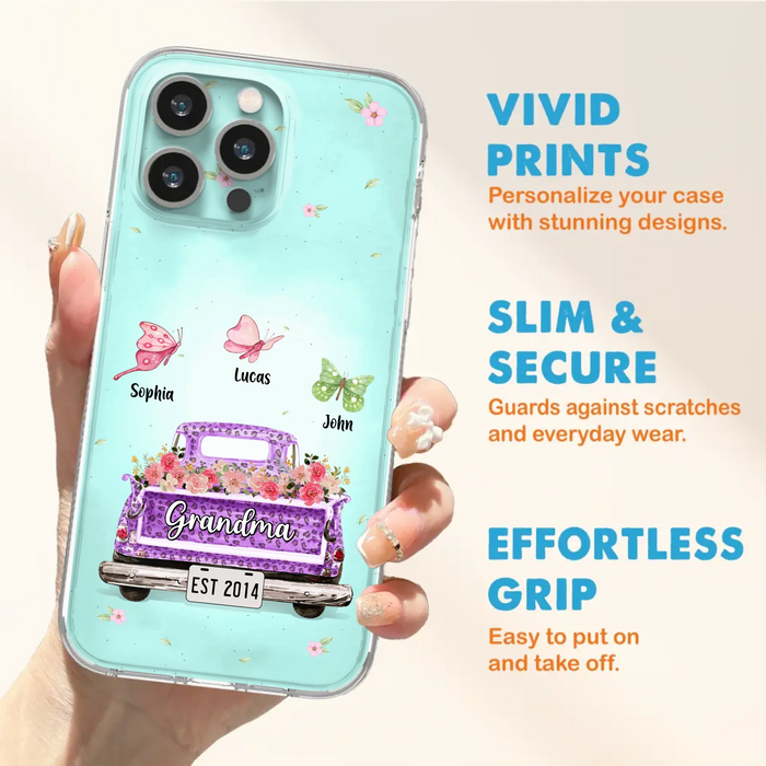 Custom Personalized Grandma Phone Case - Gift Idea For Grandma/ Mom - Case For iPhone/ Samsung