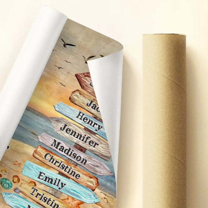 Personalized Family Poster - Gift Idea For Family - Family A Little Bit Of Crazy