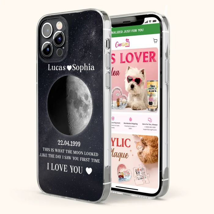Custom Personalized Moon Phase Phone Case - Gifts for Birthday and Anniversary