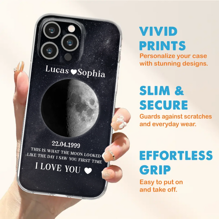 Custom Personalized Moon Phase Phone Case - Gifts for Birthday and Anniversary
