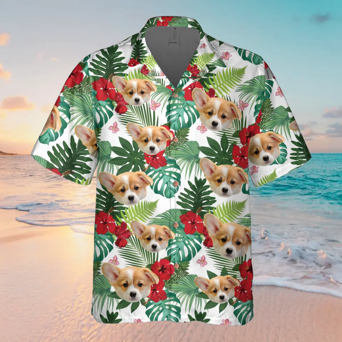 Personalized Pet Photo Hawaiian Shirt - Tropical Gift for Dog/Cat Lover
