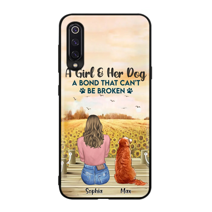 Personalized Dog Mom Phone Case - Gift Idea For Dog Lover - A Girl & Her Dog A Bond That Can't Be Broken - Xiaomi/Oppo/Huawei