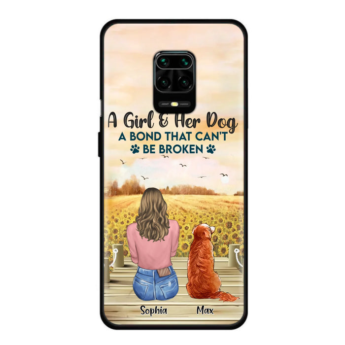 Personalized Dog Mom Phone Case - Gift Idea For Dog Lover - A Girl & Her Dog A Bond That Can't Be Broken - Xiaomi/Oppo/Huawei