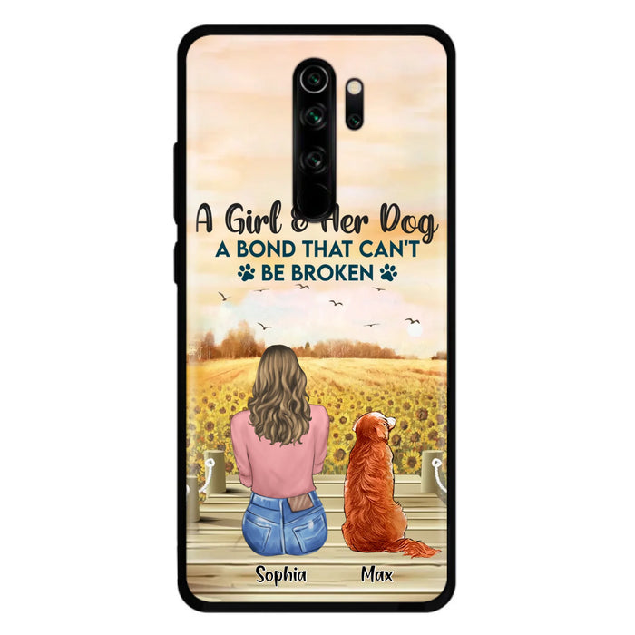Personalized Dog Mom Phone Case - Gift Idea For Dog Lover - A Girl & Her Dog A Bond That Can't Be Broken - Xiaomi/Oppo/Huawei