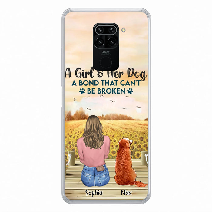 Personalized Dog Mom Phone Case - Gift Idea For Dog Lover - A Girl & Her Dog A Bond That Can't Be Broken - Xiaomi/Oppo/Huawei