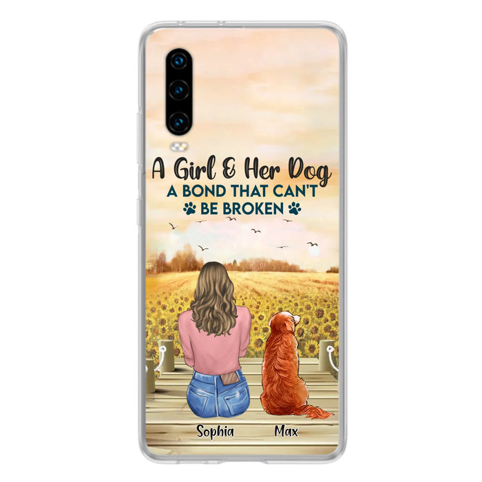 Personalized Dog Mom Phone Case - Gift Idea For Dog Lover - A Girl & Her Dog A Bond That Can't Be Broken - Xiaomi/Oppo/Huawei