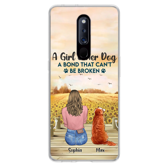 Personalized Dog Mom Phone Case - Gift Idea For Dog Lover - A Girl & Her Dog A Bond That Can't Be Broken - Xiaomi/Oppo/Huawei