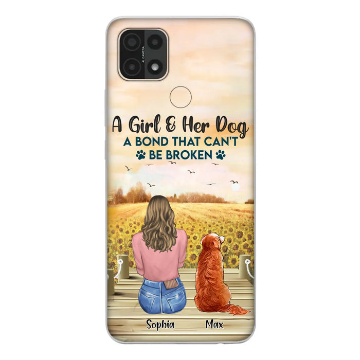 Personalized Dog Mom Phone Case - Gift Idea For Dog Lover - A Girl & Her Dog A Bond That Can't Be Broken - Xiaomi/Oppo/Huawei