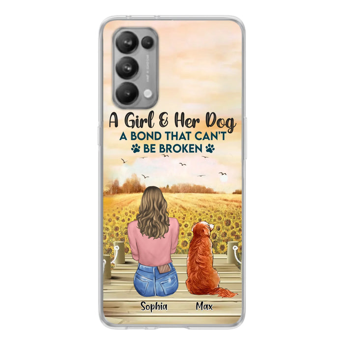 Personalized Dog Mom Phone Case - Gift Idea For Dog Lover - A Girl & Her Dog A Bond That Can't Be Broken - Xiaomi/Oppo/Huawei