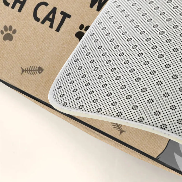 Personalized Cats Doormat - Up to 7 Cats - Gift Idea For Cat Lover - Please Excuse The Mes Our Standards Have Lowered With Each Cat
