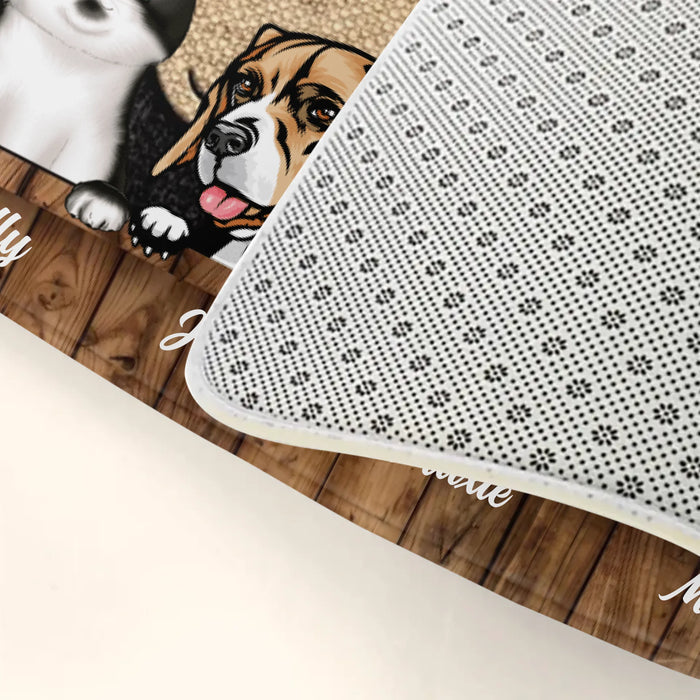 Personalized Pets Lover Doormat - Up to 5 Pets - Best Gift For Dog Lover/Cat Lover