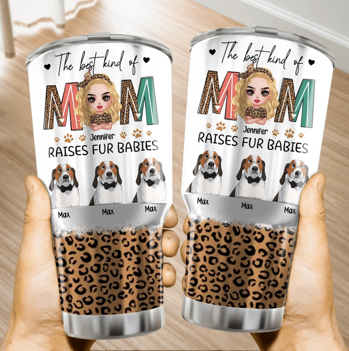 Personalized Dog Mom Irregular Tumbler - Mother's Day Gift Idea For Dog Lover