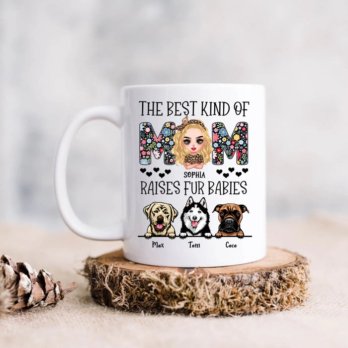 Personalized Dog Mom Mug - Mother's Day Gift For Dog Lovers - Up to 3 Dogs