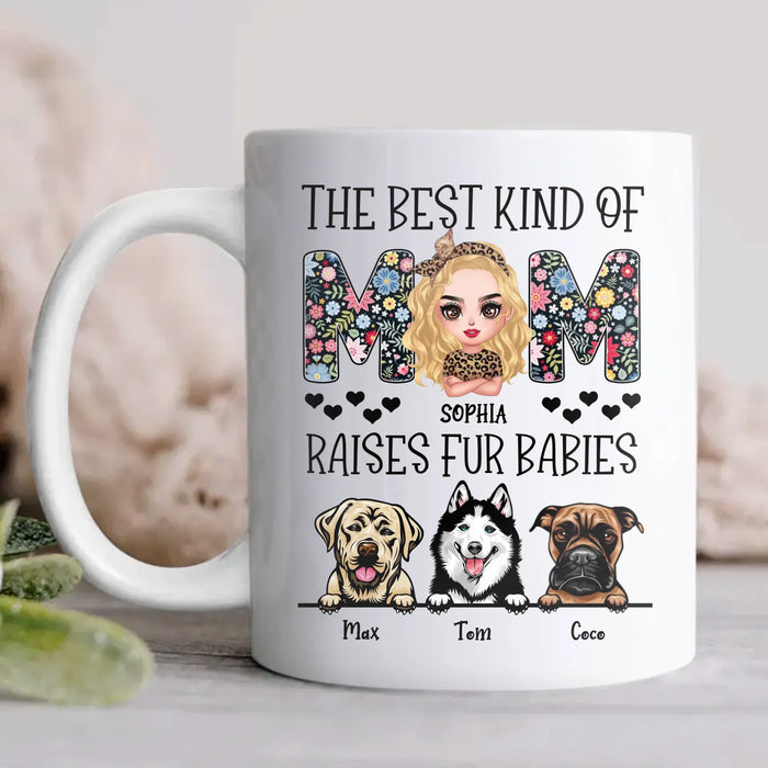 Personalized Dog Mom Mug - Mother's Day Gift For Dog Lovers - Up to 3 Dogs