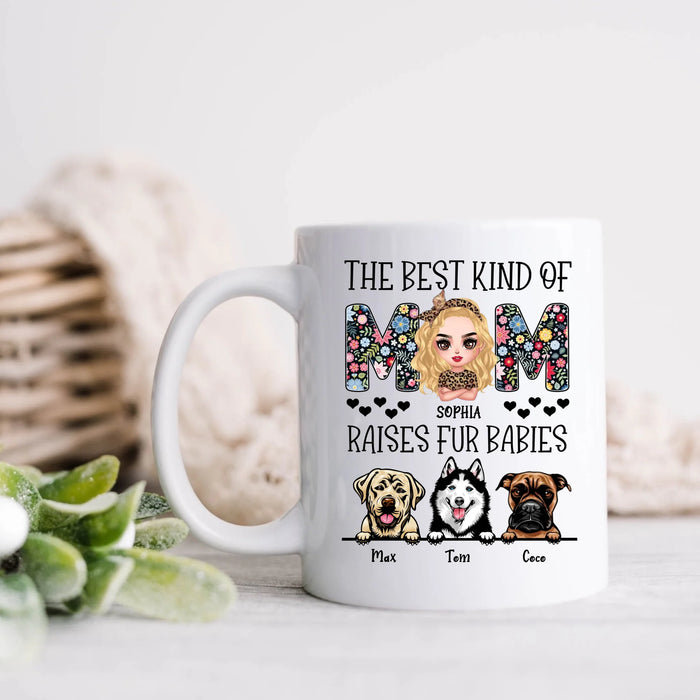 Personalized Dog Mom Mug - Mother's Day Gift For Dog Lovers - Up to 3 Dogs