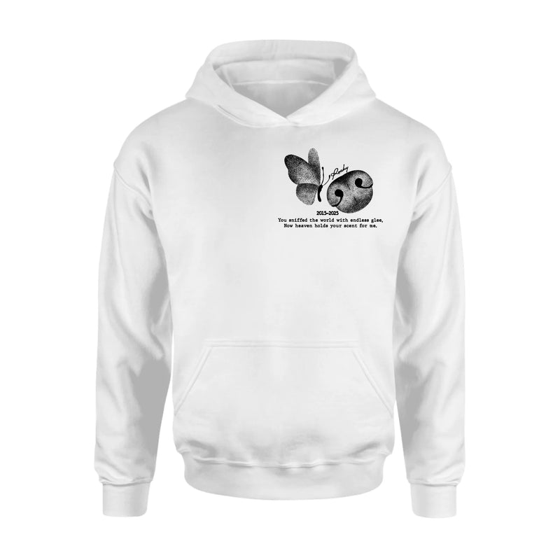 Personalized Memorial Dog Nose T-Shirt/ Sweatshirt/ Hoodie - Memorial Gift Idea For Dog Lovers - Forever In My Heart