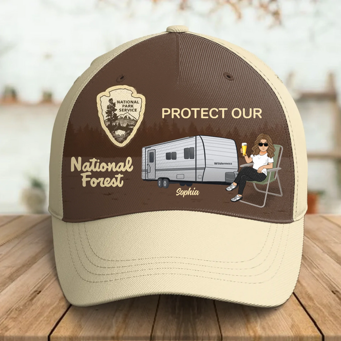 Personalized Camping Cap - Woman/ Couple Camping - Gift Idea For Camping Lover