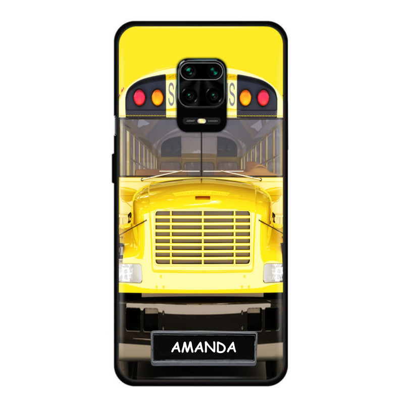 Personalized School Bus Phone Case - Gift Idea For School Bus Lovers - Case For iPhone, Samsung and Xiaomi