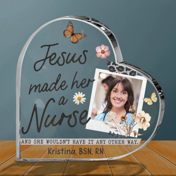 Personalized Nurse Photo Acrylic Plaque - Gift Idea For Nurses - Love Nurse Life