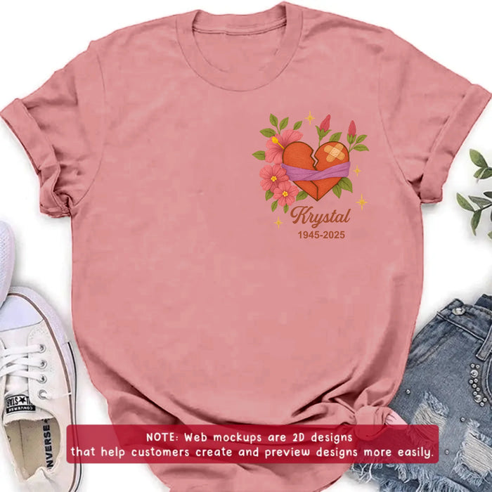Personalized Memorial Embroidered T-Shirt/Sweater/Hoodie - Memorial Gift Idea