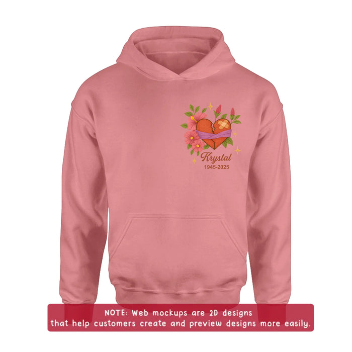 Personalized Memorial Embroidered T-Shirt/Sweater/Hoodie - Memorial Gift Idea