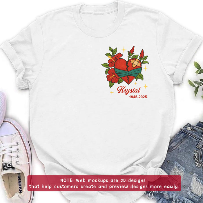 Personalized Memorial Embroidered T-Shirt/Sweater/Hoodie - Memorial Gift Idea