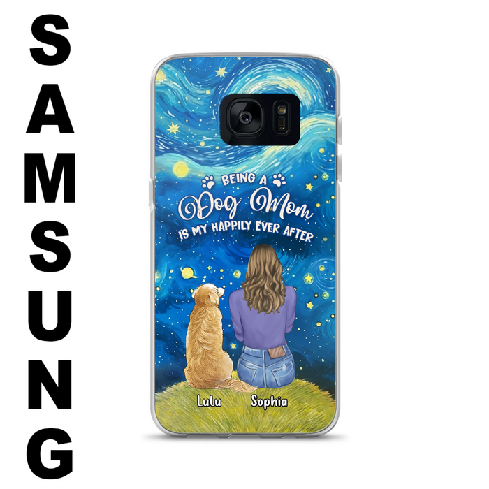 Personalized Dog Mom Phone Case - Up to 3 Dogs - Mother's Day Gift Idea For Dog Lover - Dog Mama Life Is Ruff - Case For iPhone/ Samsung