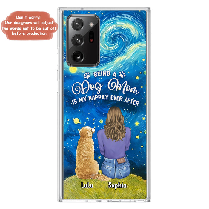 Personalized Dog Mom Phone Case - Up to 3 Dogs - Mother's Day Gift Idea For Dog Lover - Dog Mama Life Is Ruff - Case For iPhone/ Samsung