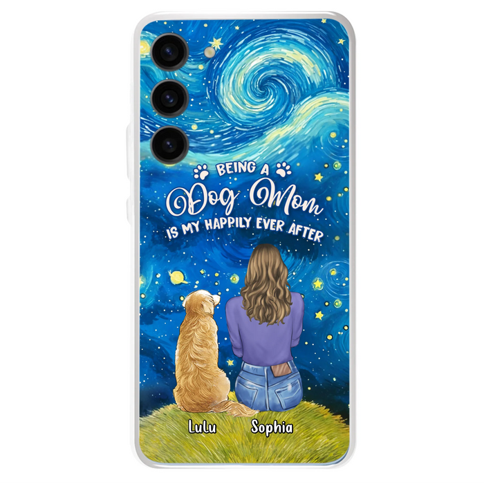 Personalized Dog Mom Phone Case - Up to 3 Dogs - Mother's Day Gift Idea For Dog Lover - Dog Mama Life Is Ruff - Case For iPhone/ Samsung