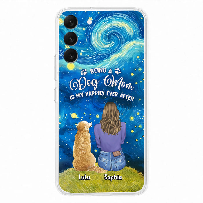 Personalized Dog Mom Phone Case - Up to 3 Dogs - Mother's Day Gift Idea For Dog Lover - Dog Mama Life Is Ruff - Case For iPhone/ Samsung