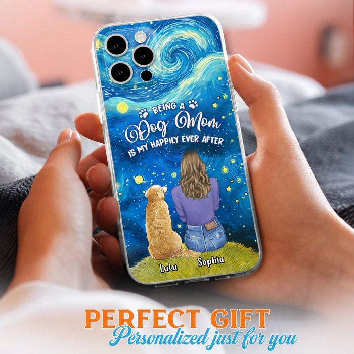 Personalized Dog Mom Phone Case - Up to 3 Dogs - Mother's Day Gift Idea For Dog Lover - Dog Mama Life Is Ruff - Case For iPhone/ Samsung