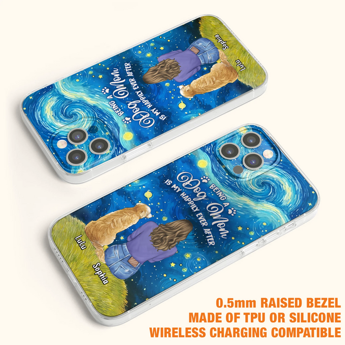 Personalized Dog Mom Phone Case - Up to 3 Dogs - Mother's Day Gift Idea For Dog Lover - Dog Mama Life Is Ruff - Case For iPhone/ Samsung