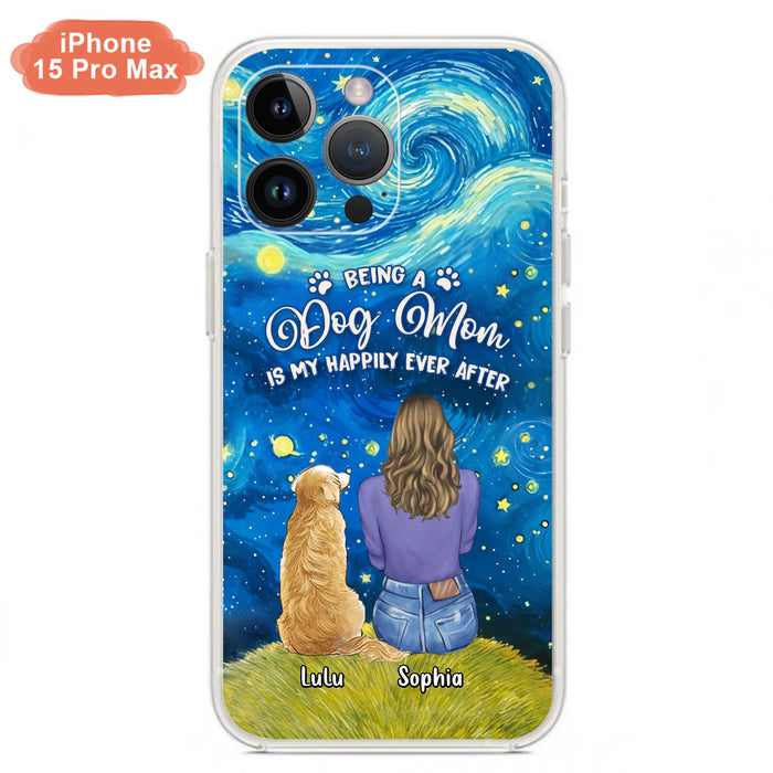 Personalized Dog Mom Phone Case - Up to 3 Dogs - Mother's Day Gift Idea For Dog Lover - Dog Mama Life Is Ruff - Case For iPhone/ Samsung