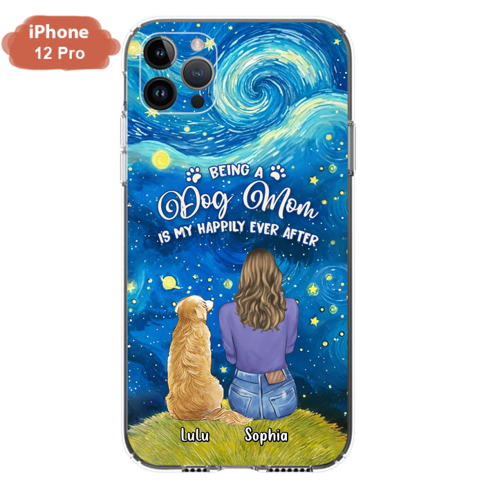 Personalized Dog Mom Phone Case - Up to 3 Dogs - Mother's Day Gift Idea For Dog Lover - Dog Mama Life Is Ruff - Case For iPhone/ Samsung