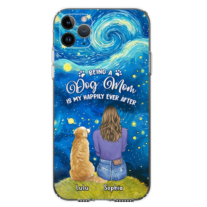 Personalized Dog Mom Phone Case - Up to 3 Dogs - Mother's Day Gift Idea For Dog Lover - Dog Mama Life Is Ruff - Case For iPhone/ Samsung