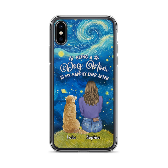 Personalized Dog Mom Phone Case - Up to 3 Dogs - Mother's Day Gift Idea For Dog Lover - Dog Mama Life Is Ruff - Case For iPhone/ Samsung