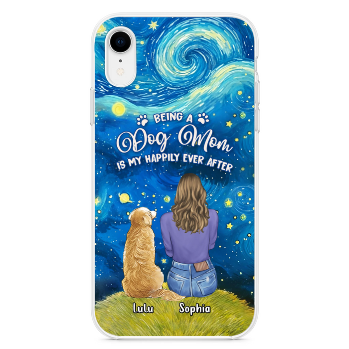 Personalized Dog Mom Phone Case - Up to 3 Dogs - Mother's Day Gift Idea For Dog Lover - Dog Mama Life Is Ruff - Case For iPhone/ Samsung