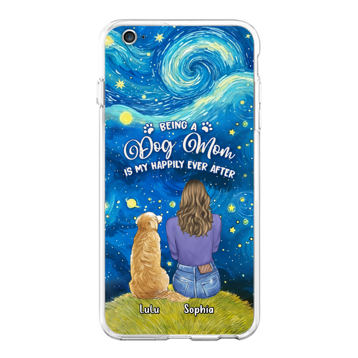 Personalized Dog Mom Phone Case - Up to 3 Dogs - Mother's Day Gift Idea For Dog Lover - Dog Mama Life Is Ruff - Case For iPhone/ Samsung