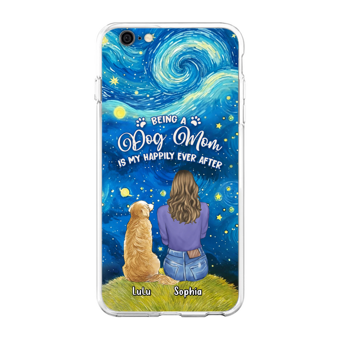 Personalized Dog Mom Phone Case - Up to 3 Dogs - Mother's Day Gift Idea For Dog Lover - Dog Mama Life Is Ruff - Case For iPhone/ Samsung