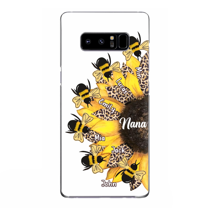Custom Sunflower Grandma Phone Case - Mother's Day Gift Idea for Mom/Grandma